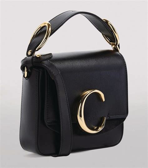 chloe black leather bag